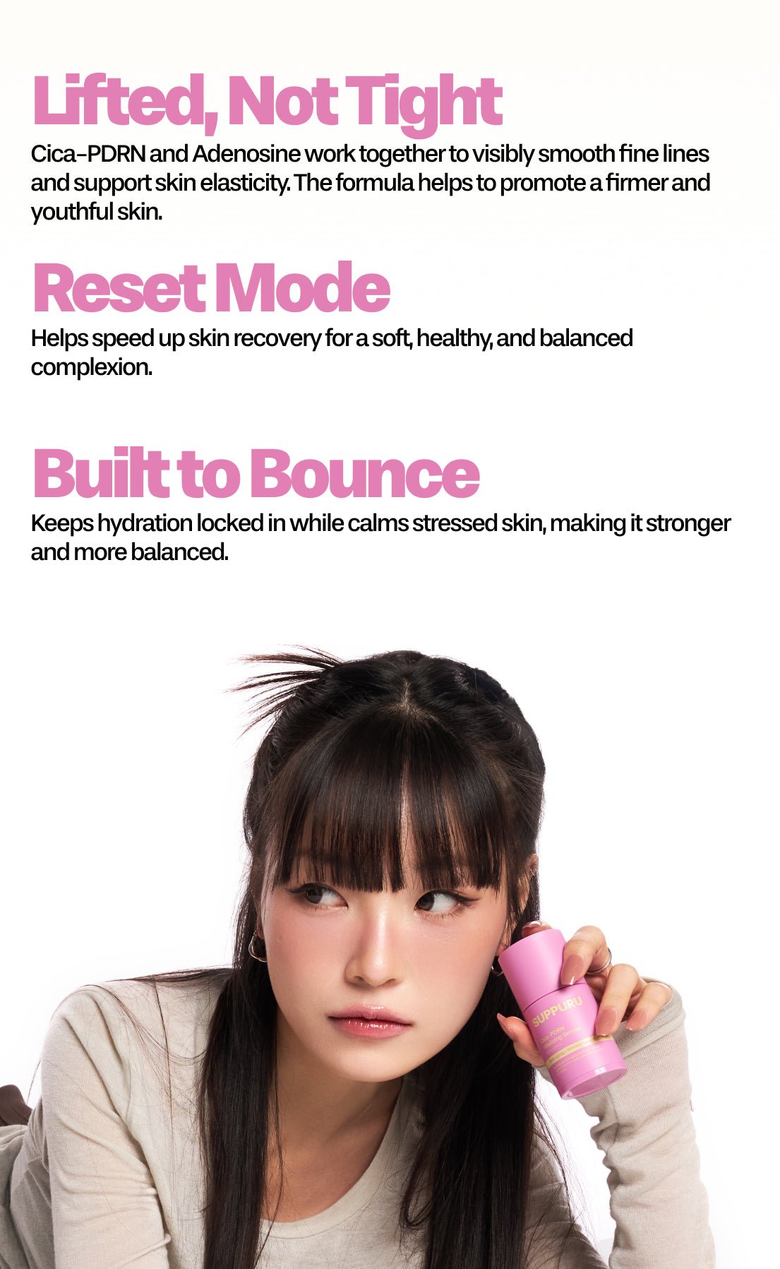 SUPPURU Cica - PDRN Vitalizing Serum | Anti - Aging & Wrinkle Care Serum for Sensitive Skin - T.E.R