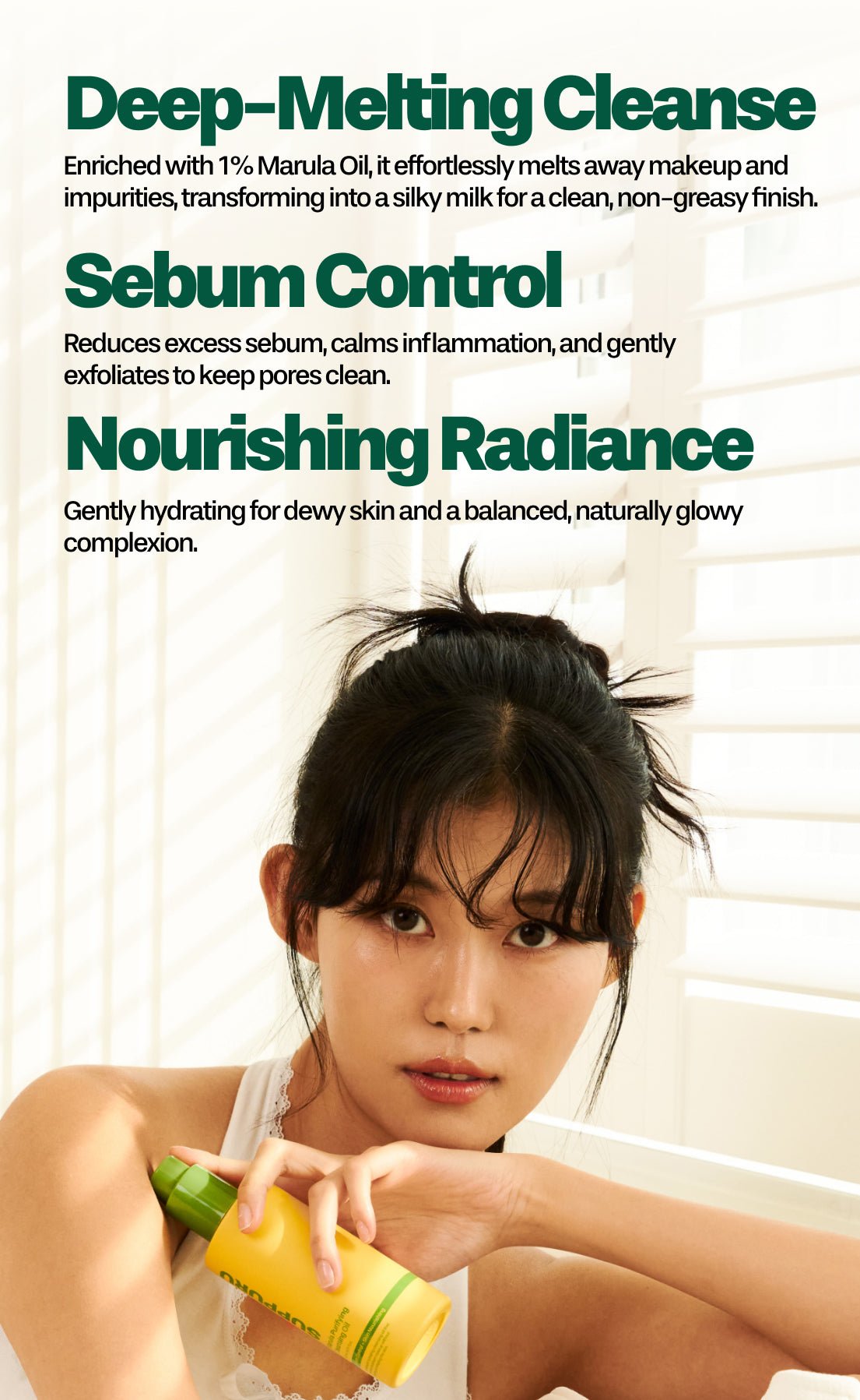 SUPPURU Marula Purifying Cleansing Oil | Sebum - Balancing Vegan Oil Cleanser for All Skin Types (200ml) - T.E.R