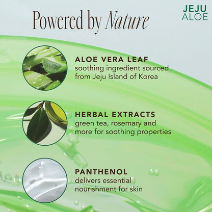 THE FACE SHOP Jeju Aloe Fresh Soothing Gel 300ml | Multi - Purpose Hydrating Gel for Face, Body, Hair & Sunburn Relief - T.E.R