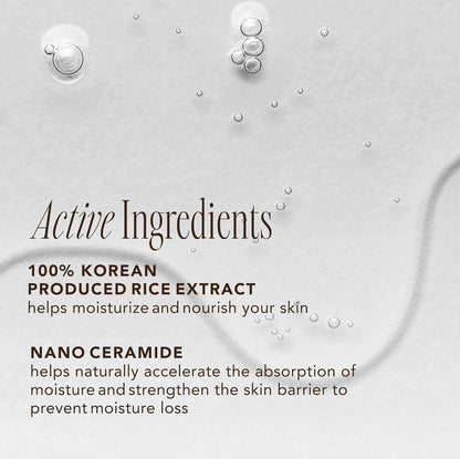 THE FACE SHOP Rice & Ceramide Moisturizing Toner | Hydrating Korean Toner for Soft, Plump, Radiant Skin Gentle Hydration with Rice Extract & Ceramides - T.E.R