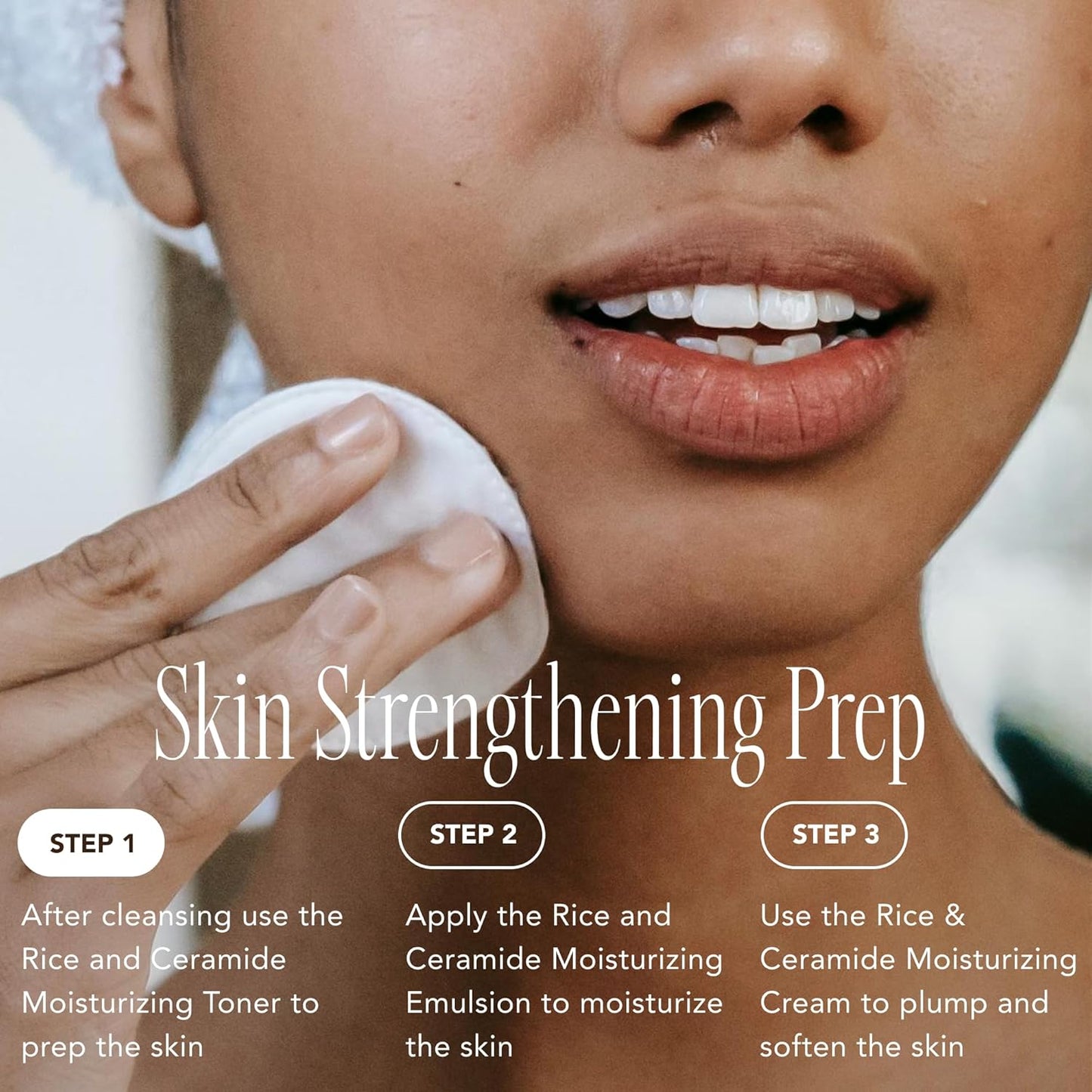 THE FACE SHOP Rice & Ceramide Moisturizing Toner | Hydrating Korean Toner for Soft, Plump, Radiant Skin Gentle Hydration with Rice Extract & Ceramides - T.E.R