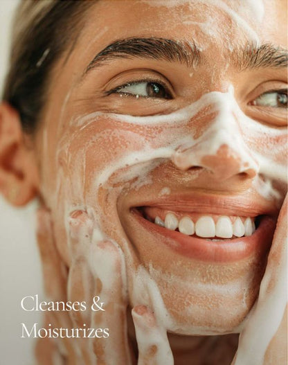THE FACE SHOP Rice Water Bright Rice Bran Gentle Scrub Foam | Brightening Korean Exfoliating Face Wash for Dull Skin - T.E.R