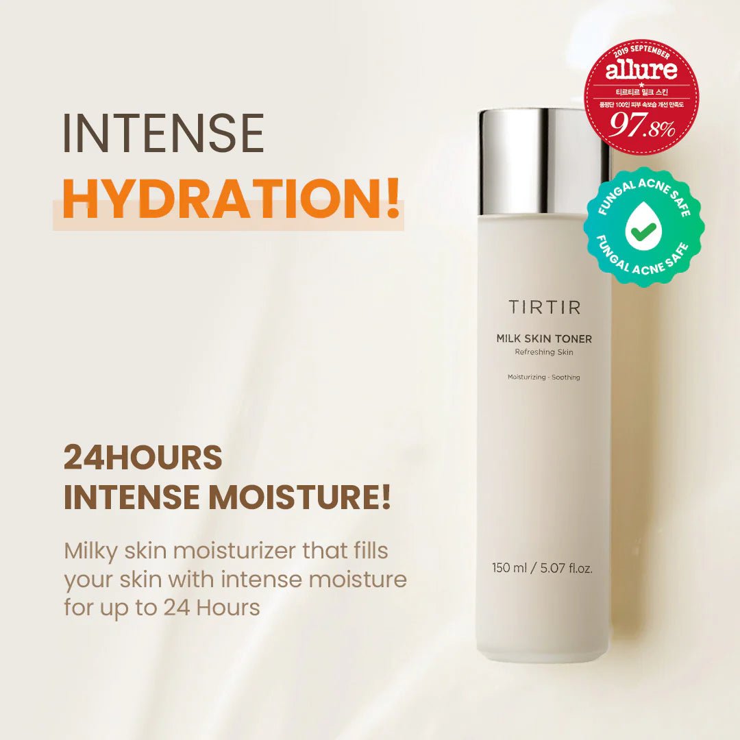 TIRTIR Milk Skin Toner | Hydrating & Brightening Milky Essence Toner for Radiant Glass Skin - T.E.R