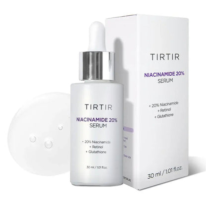 TIRTIR Niacinamide 20% Serum 30ml | Brightening & Anti - Aging Korean Skincare with Retinol & Glutathione - T.E.R