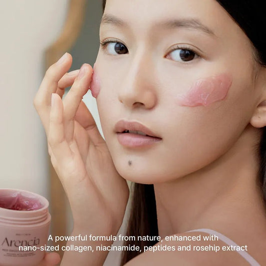 TITLE: Arencia Overnight Red Smoothie Face Mask Serum | 30% Red Collagen, Niacinamide & Peptide | Hydrating & Firming Sleeping Mask for Glowing Skin | 50g - T.E.R