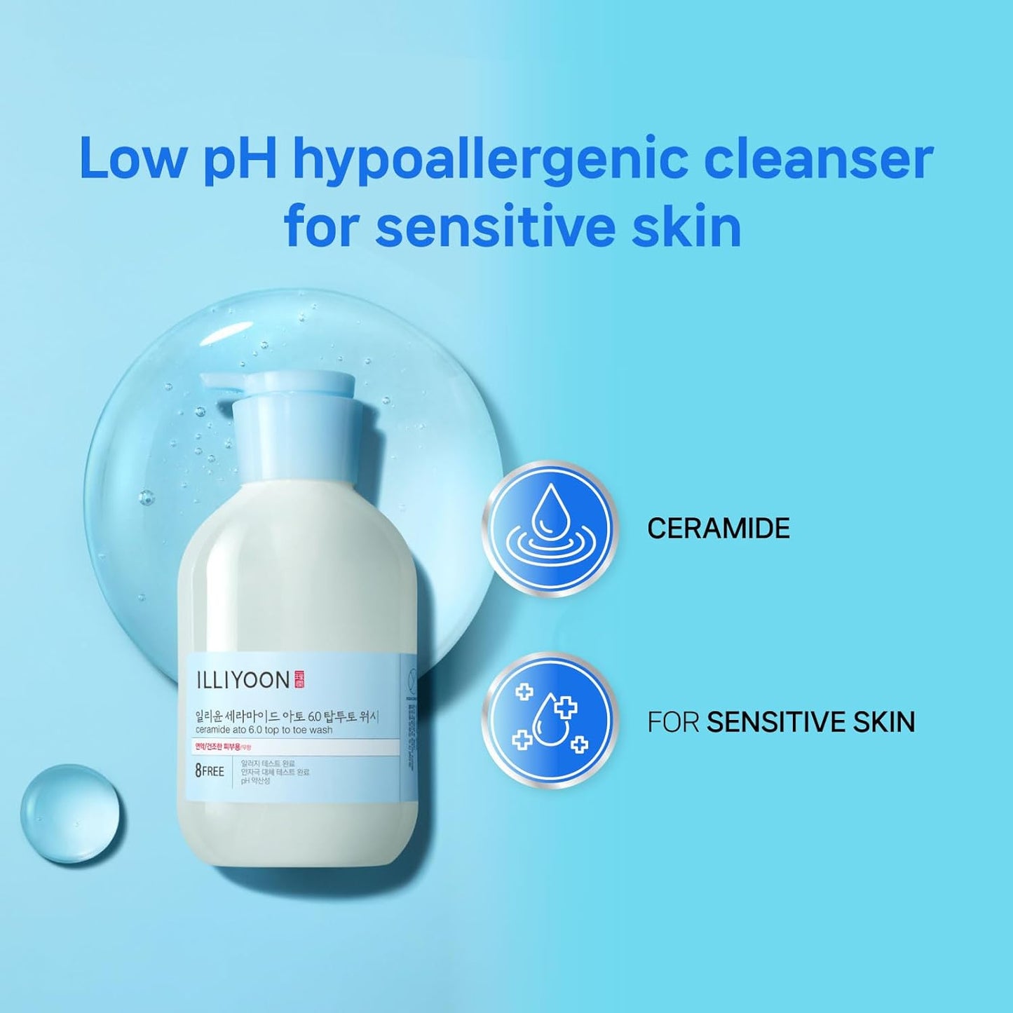 TITLE: Illiyoon Ceramide Ato 6.0 Top to Toe Wash | Gentle Baby & Sensitive Skin Cleanser | Hypoallergenic, Fragrance - Free | 500ml - T.E.R