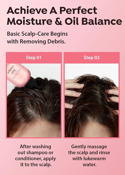 A'PIEU Raspberry Hair Vinegar | Scalp Care and Shine Enhancer - T.E.R