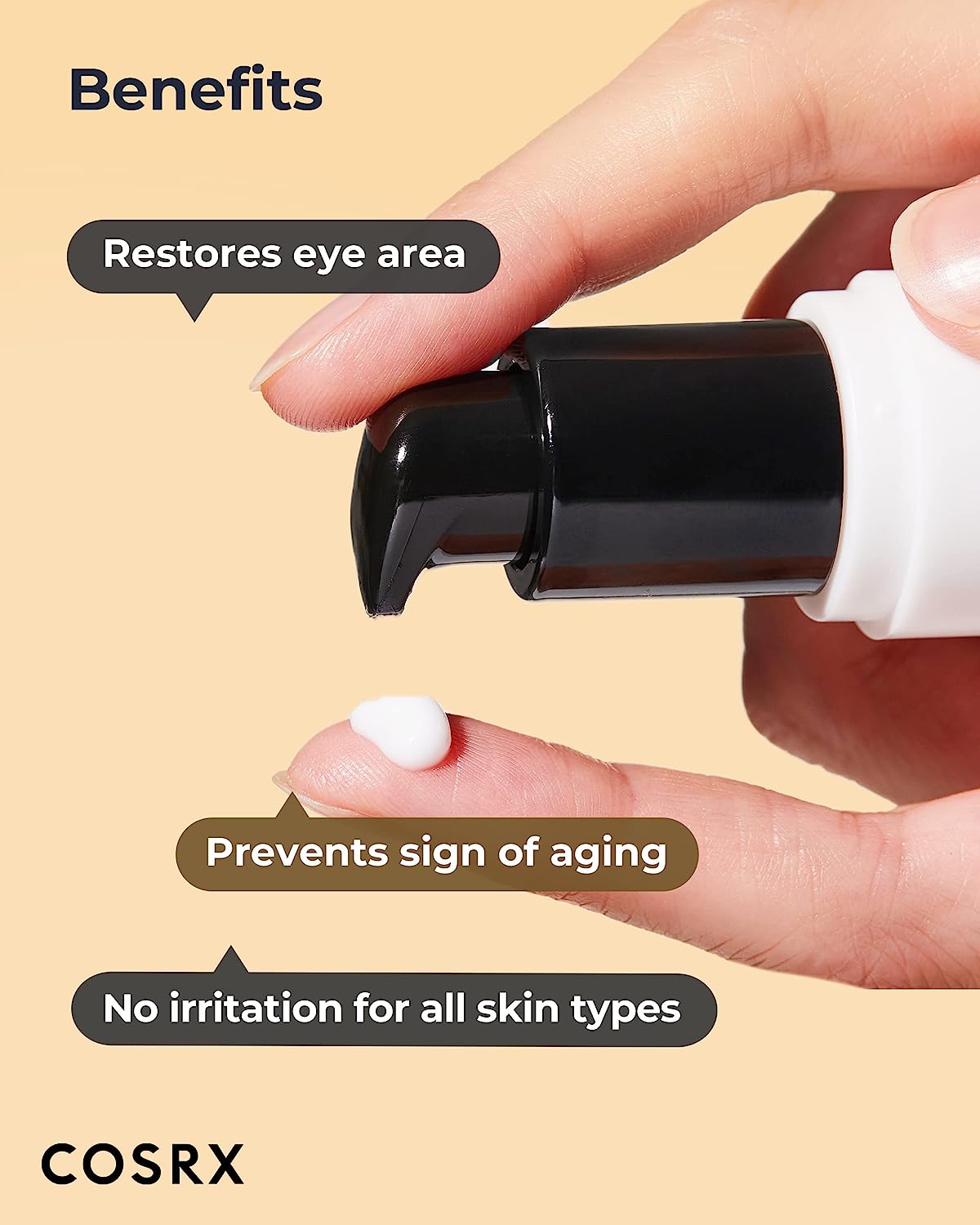 COSRX Advanced Snail Peptide Eye Cream | Brighten, Hydrate, and Rejuvenate Your Eyes - T.E.R