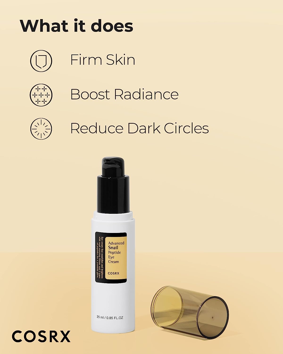 COSRX Advanced Snail Peptide Eye Cream | Brighten, Hydrate, and Rejuvenate Your Eyes - T.E.R