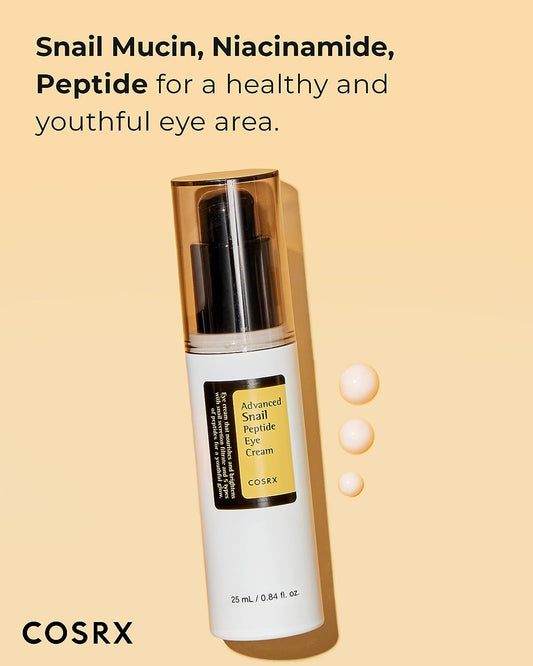 COSRX Advanced Snail Peptide Eye Cream | Brighten, Hydrate, and Rejuvenate Your Eyes - T.E.R