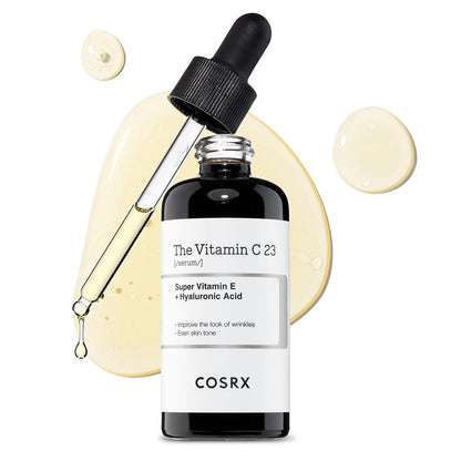 COSRX Pure Vitamin C 23% Serum, 0.67 oz - With Vitamin E & Hyaluronic Acid, Brightens & Hydrates, Reduces Fine Lines, Cruelty - Free - T.E.R