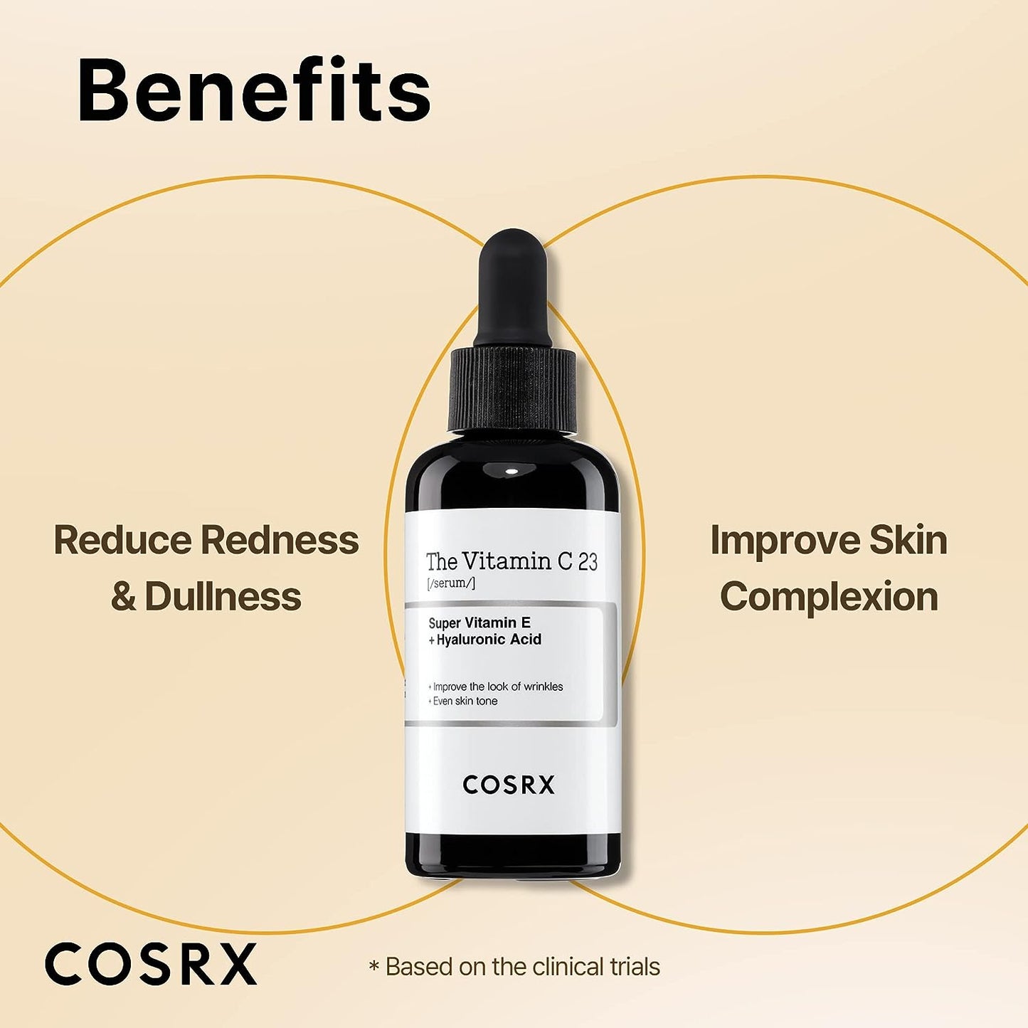 COSRX Pure Vitamin C 23% Serum, 0.67 oz - With Vitamin E & Hyaluronic Acid, Brightens & Hydrates, Reduces Fine Lines, Cruelty - Free - T.E.R