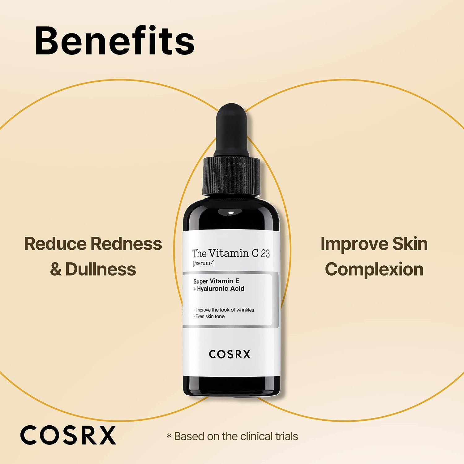 COSRX Pure Vitamin C 23% Serum, 0.67 oz - With Vitamin E & Hyaluronic Acid, Brightens & Hydrates, Reduces Fine Lines, Cruelty - Free - T.E.R