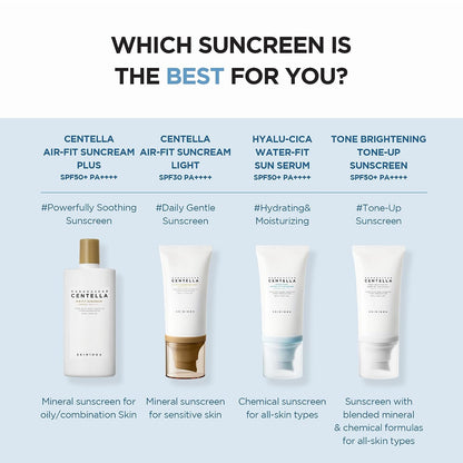 SKIN1004 Hyalu - CICA Water - fit Sun Serum (Sun Serum, 1 Pack) - T.E.R